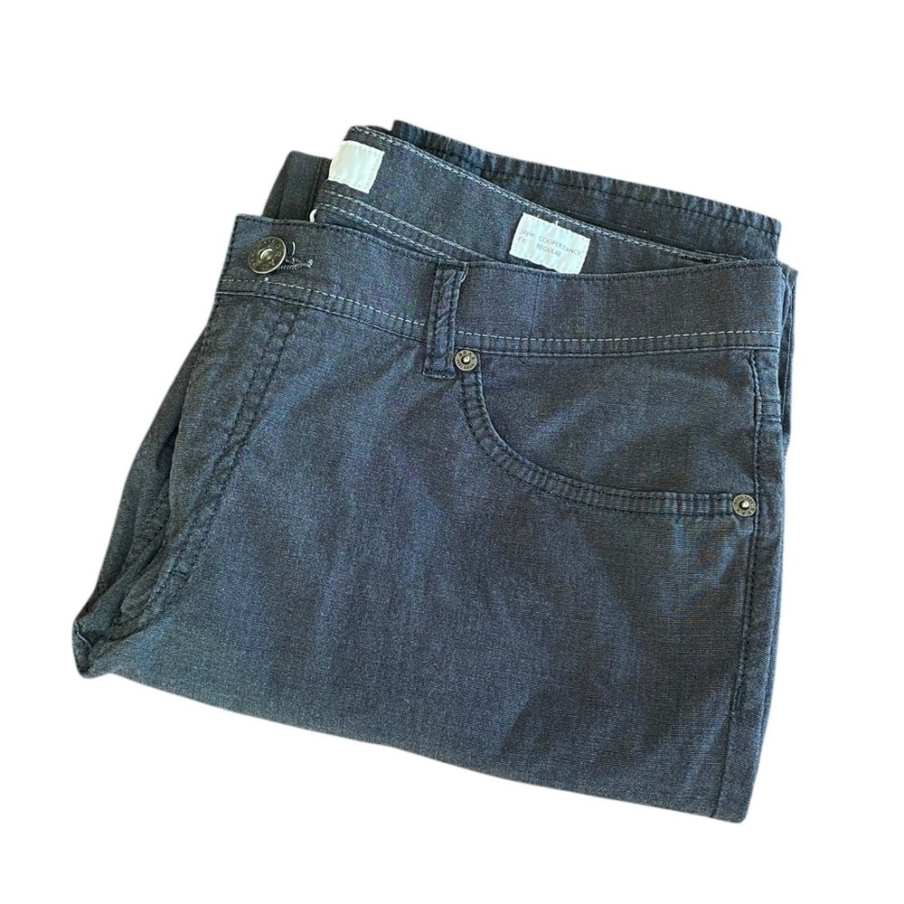 Brax Cooper Fancy Regular Straight Leg Gray Pants Men’s 36x32 Flat Work Office